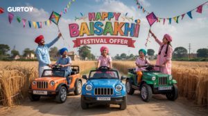 Baisakhi Bumper Offer – Get free shipping on kids’ electric cars, bikes, and toys online at GurToy